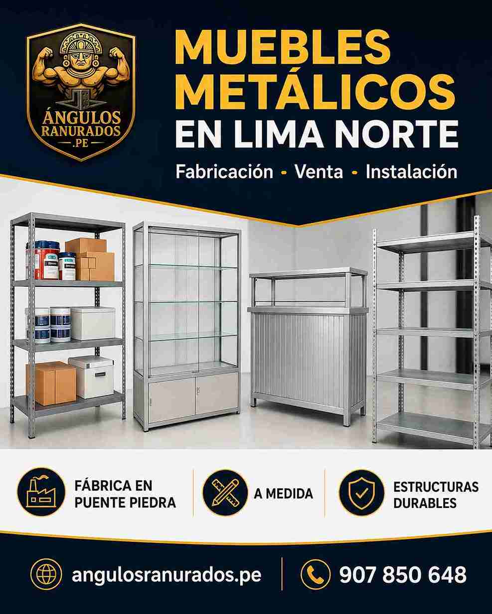 Muebles metálicos fabricados por EL ARTE en Lima Norte